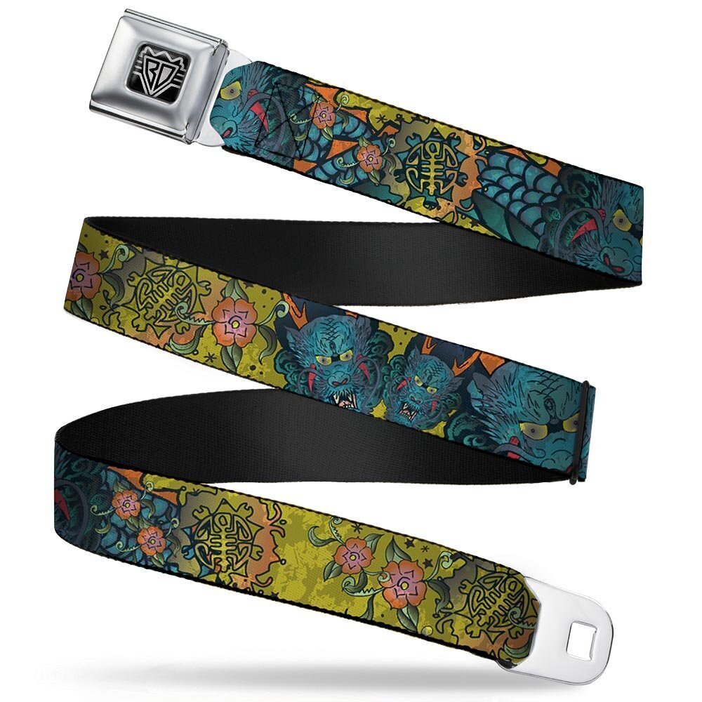 8586 Seatbelt Belt - Honor C/U Yellow - 1.0" Wide - 20-36 Inches in Length